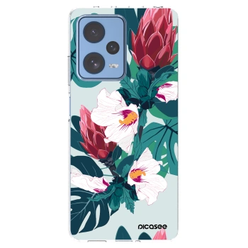Picasee husă transparentă din silicon pentru Xiaomi Redmi Note 12 Pro 5G - Rhododendron