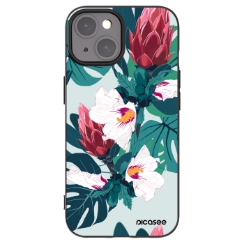 Picasee husă neagră din silicon pentru Apple iPhone 15 - Rhododendron