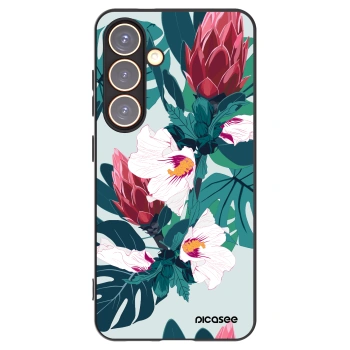 Picasee husă neagră din silicon pentru Samsung Galaxy S24 S921B 5G - Rhododendron
