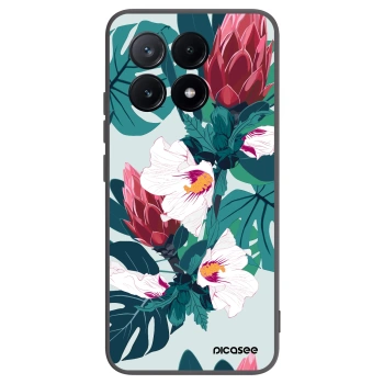 Picasee husă neagră din silicon pentru Xiaomi Poco X6 Pro - Rhododendron