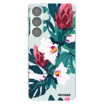 Picasee husă transparentă din silicon pentru Samsung Galaxy S25+ 5G - Rhododendron