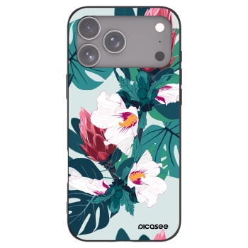 Picasee husă neagră din silicon pentru Apple iPhone 17 Pro Max - Rhododendron
