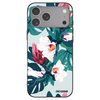 Picasee husă neagră din silicon pentru Apple iPhone 18 Pro Max - Rhododendron