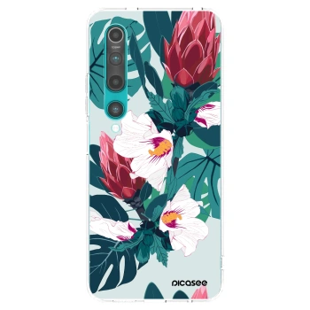 Picasee husă transparentă din silicon pentru Xiaomi Mi 10 - Rhododendron