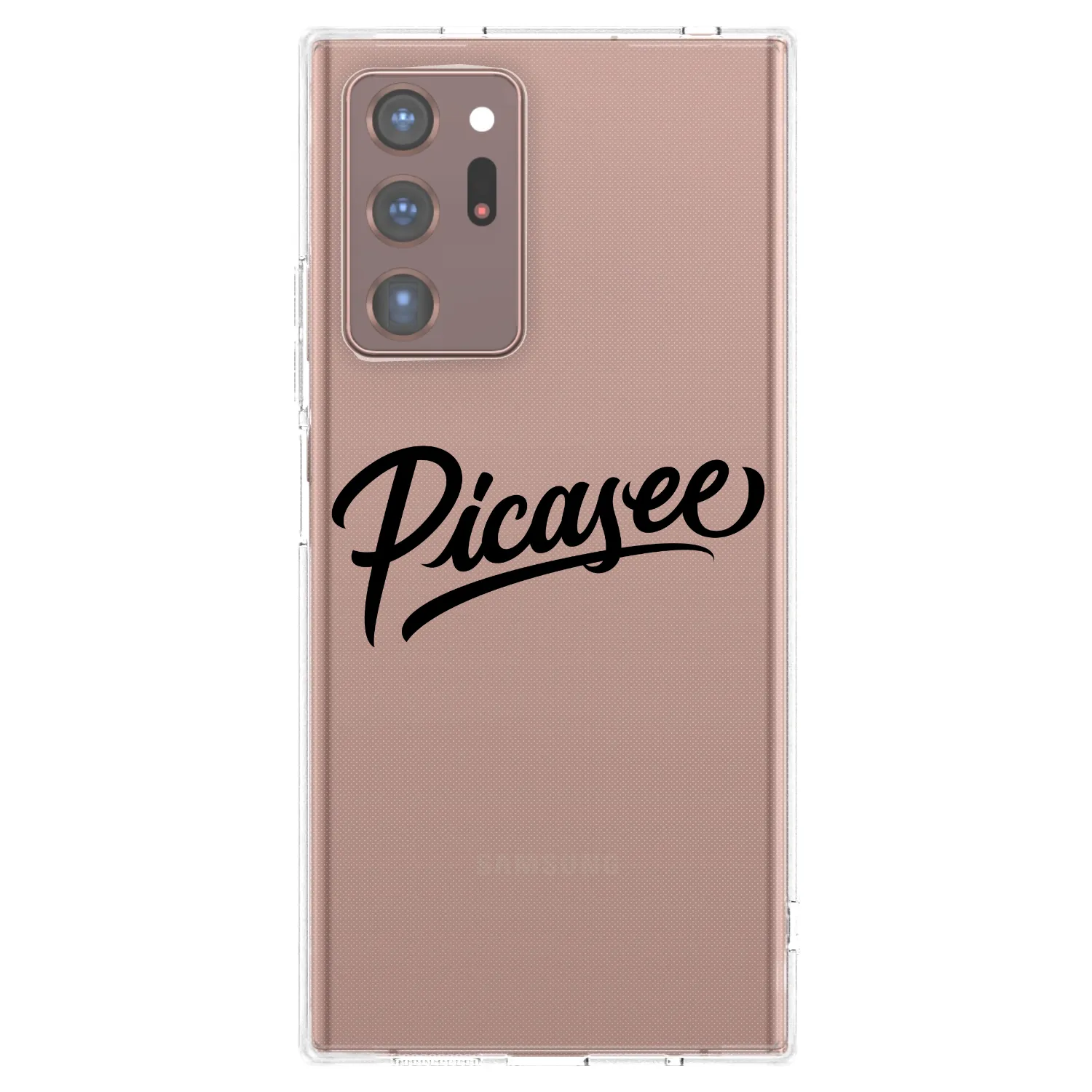 Picasee husă transparentă din silicon pentru Samsung Galaxy Note 20 Ultra - Picasee - old logo - black