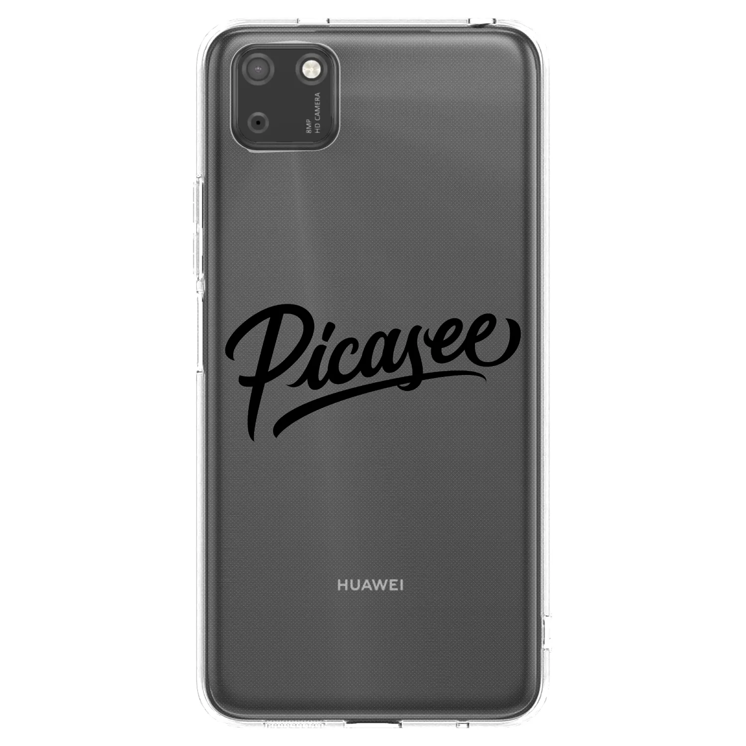 Picasee husă transparentă din silicon pentru Huawei Y5P - Picasee - old logo - black