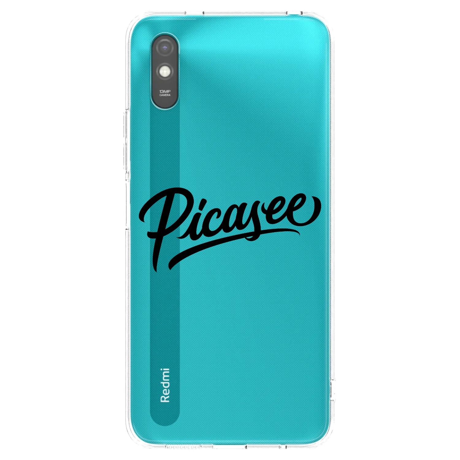 Picasee husă transparentă din silicon pentru Xiaomi Redmi 9A - Picasee - old logo - black