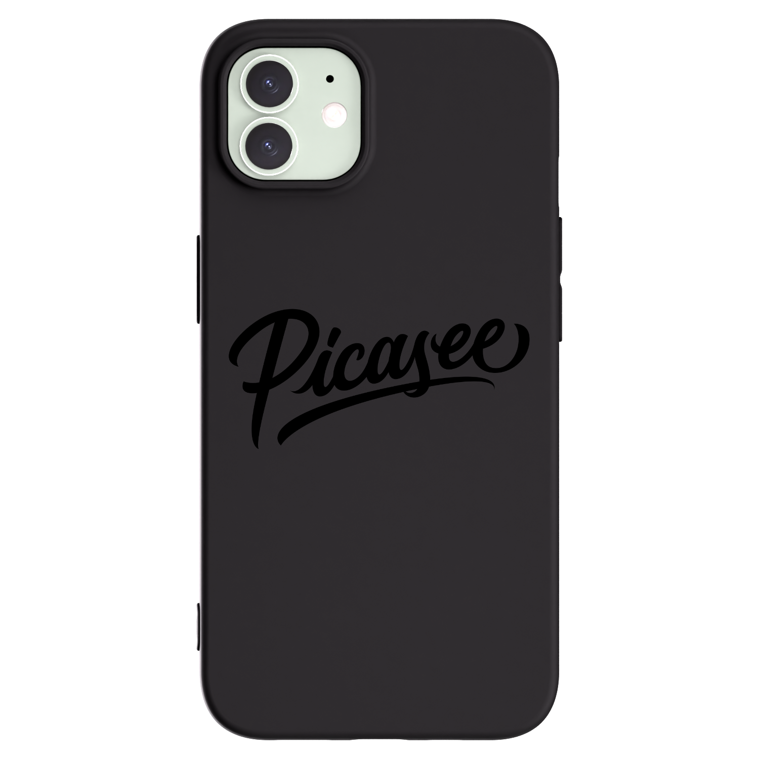 Picasee husă neagră din silicon pentru Apple iPhone 12 Pro - Picasee - old logo - black