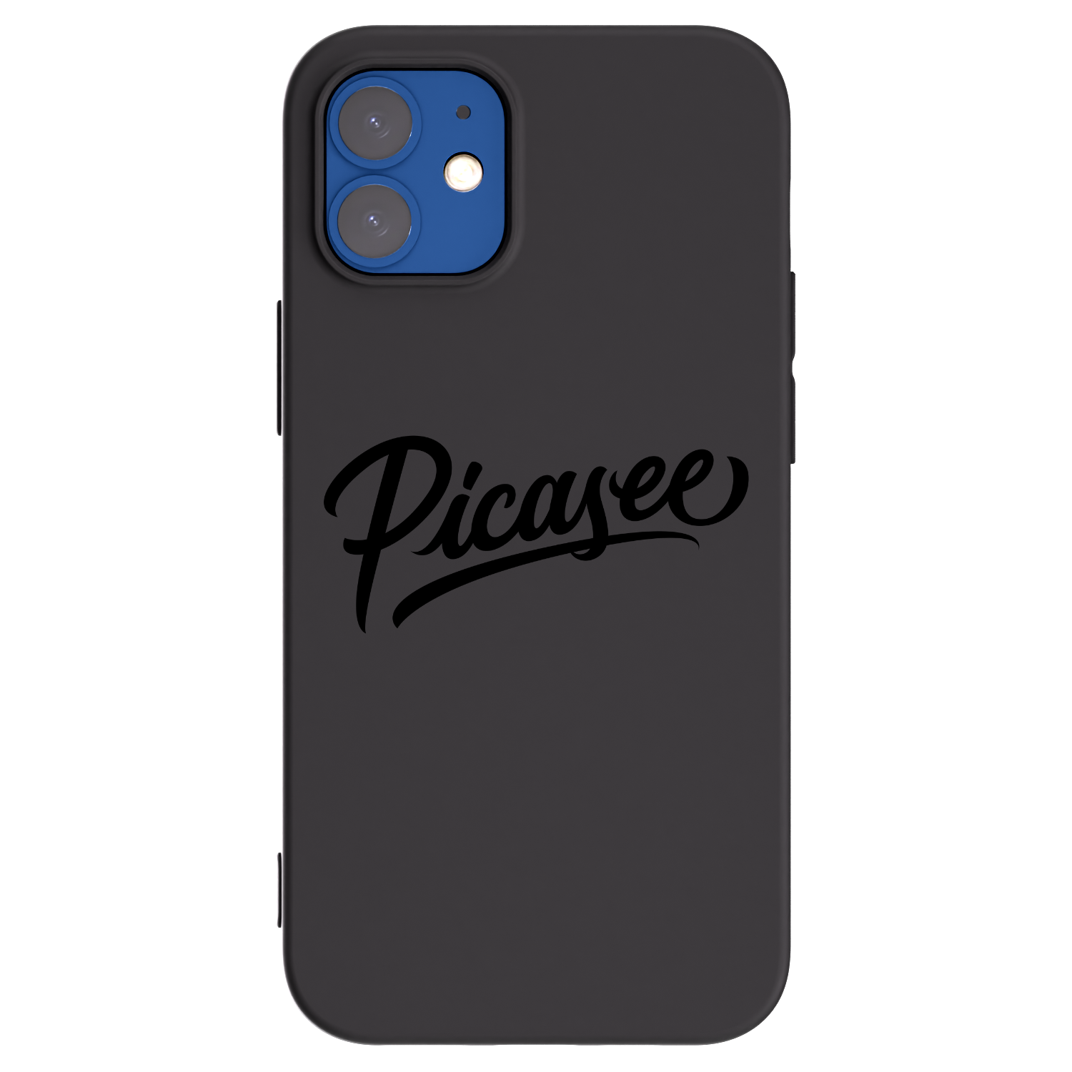 Picasee husă neagră din silicon pentru Apple iPhone 12 mini - Picasee - old logo - black