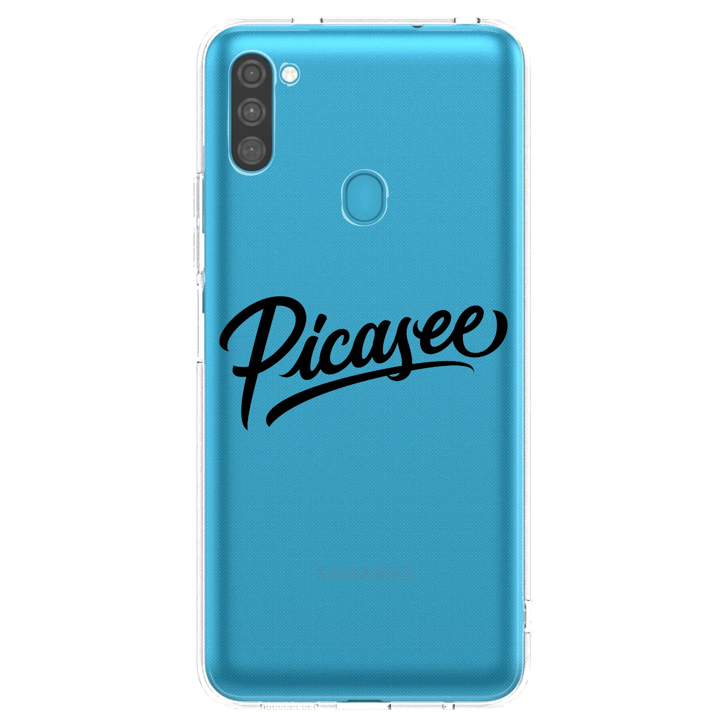 Picasee husă transparentă din silicon pentru Samsung Galaxy M11 - Picasee - old logo - black