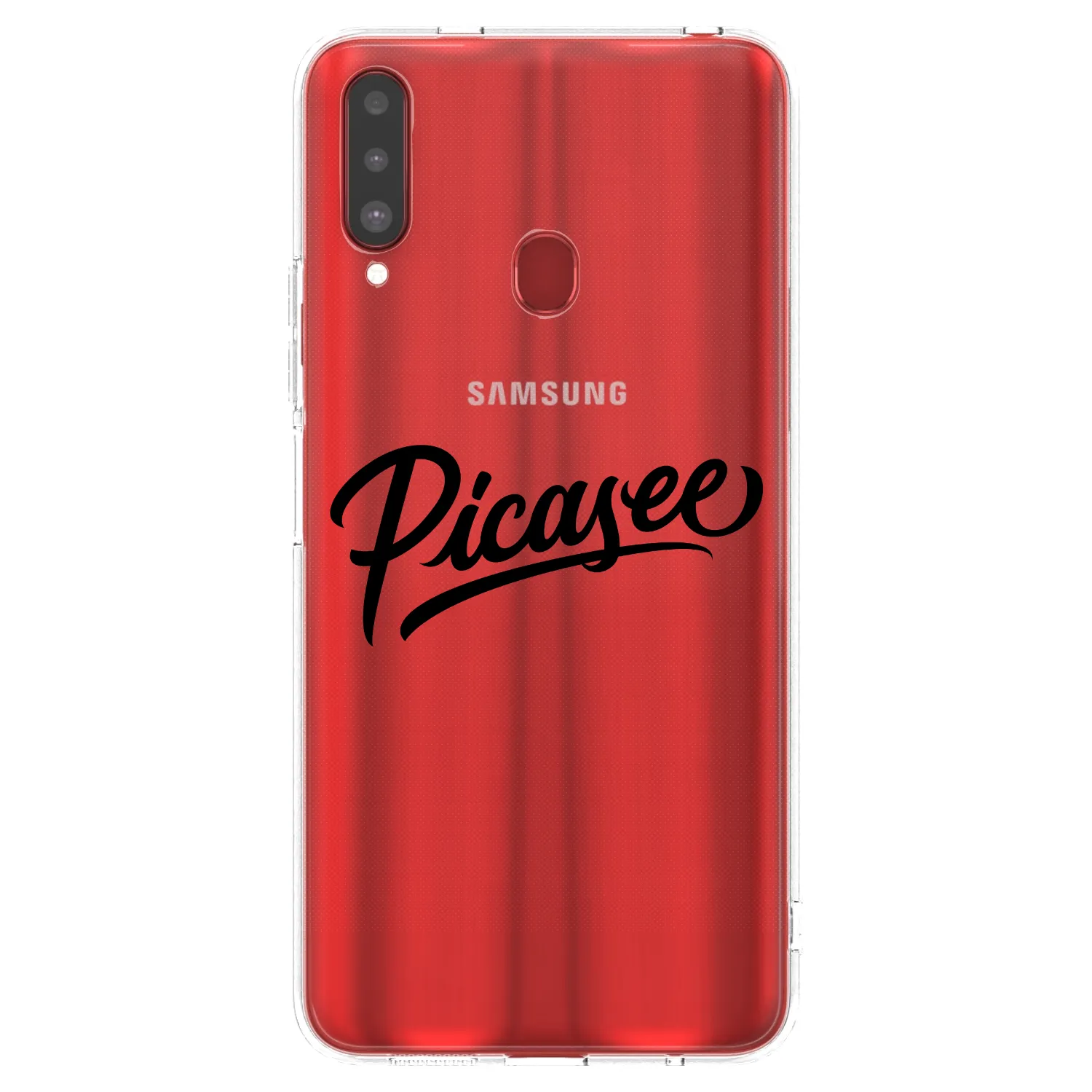 Picasee husă transparentă din silicon pentru Samsung Galaxy A20s - Picasee - old logo - black
