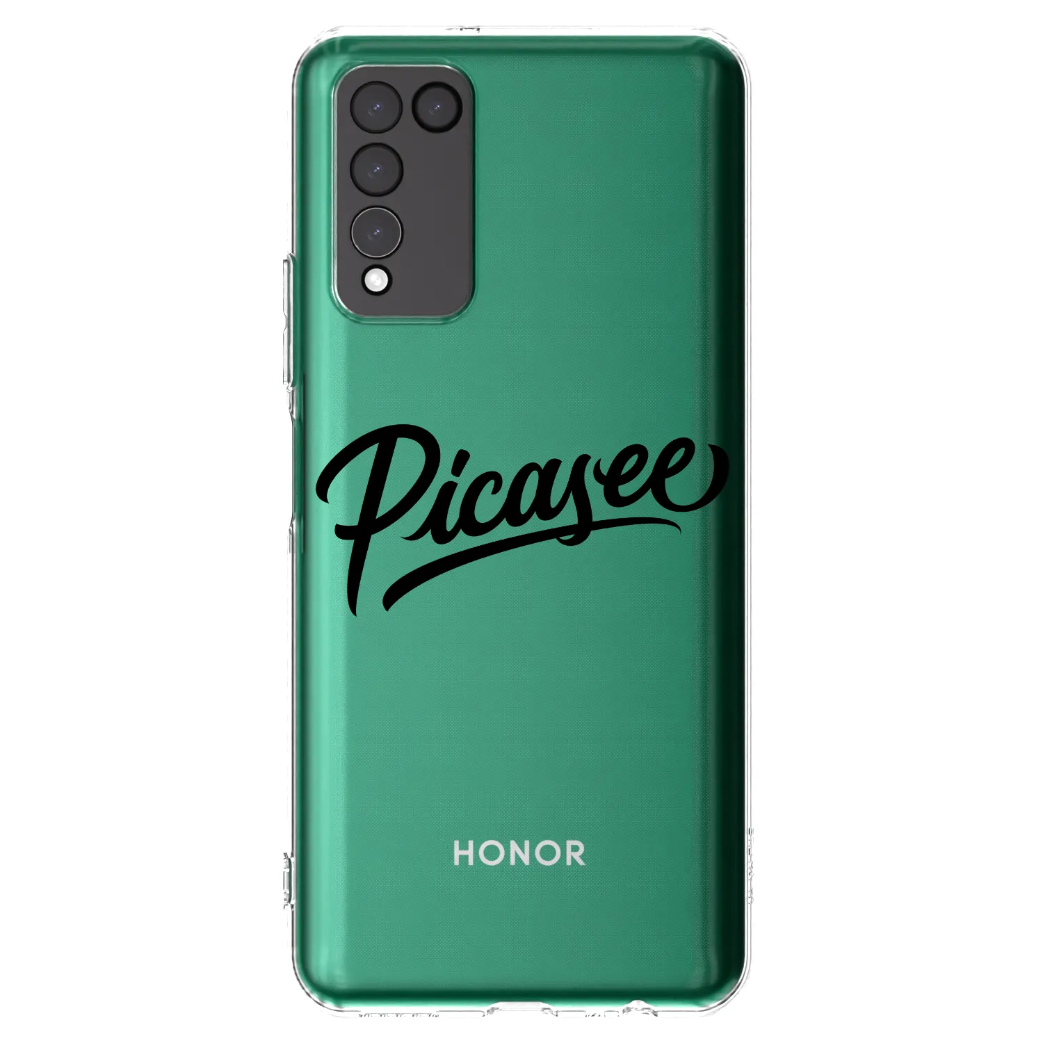 Picasee husă transparentă din silicon pentru Honor 10X Lite - Picasee - old logo - black