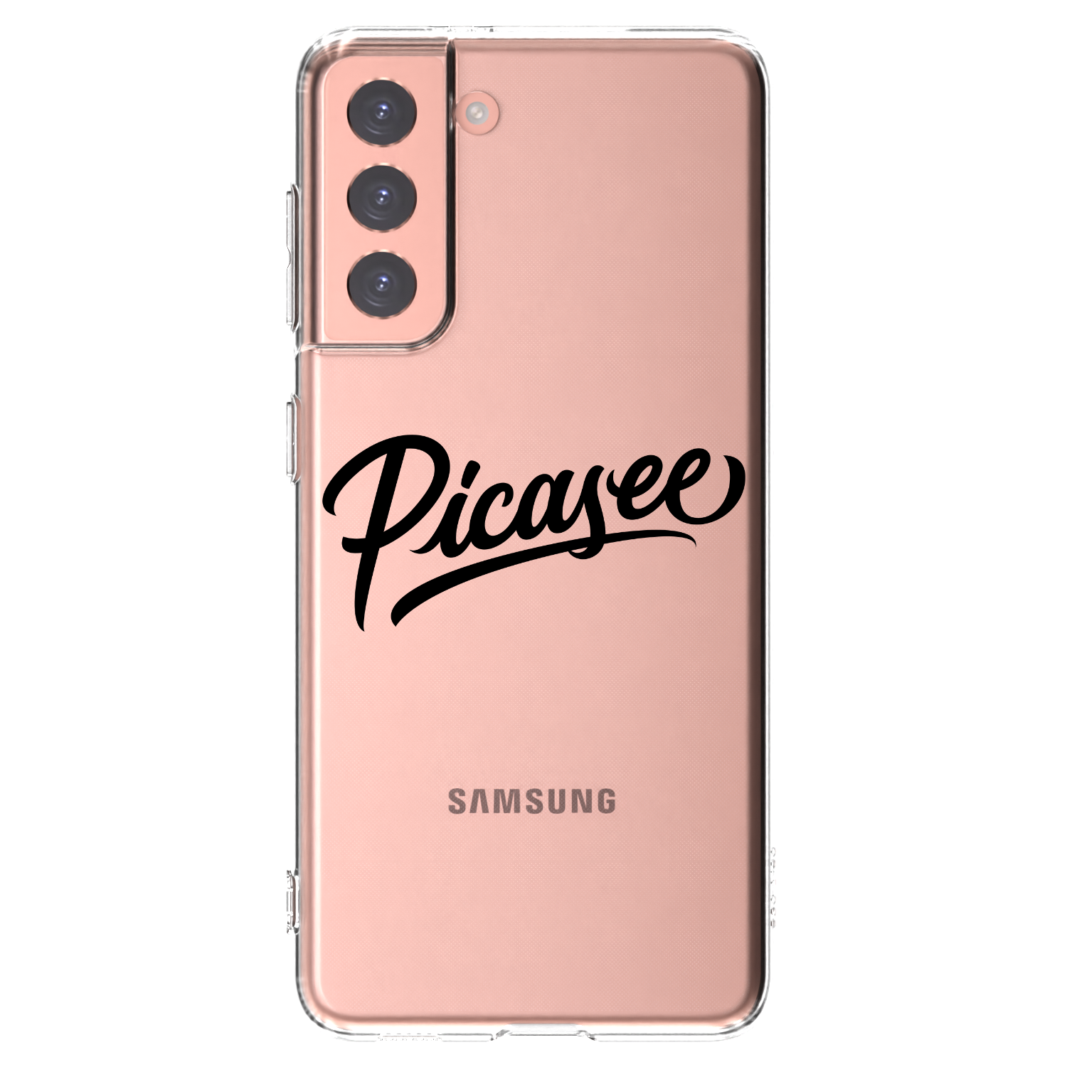 Picasee husă transparentă din silicon pentru Samsung Galaxy S21 5G G991B - Picasee - old logo - black