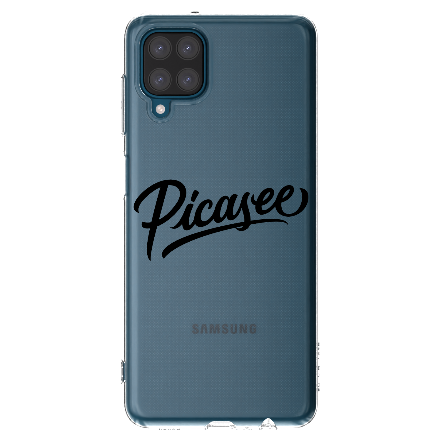 Picasee husă transparentă din silicon pentru Samsung Galaxy A12 A125F - Picasee - old logo - black