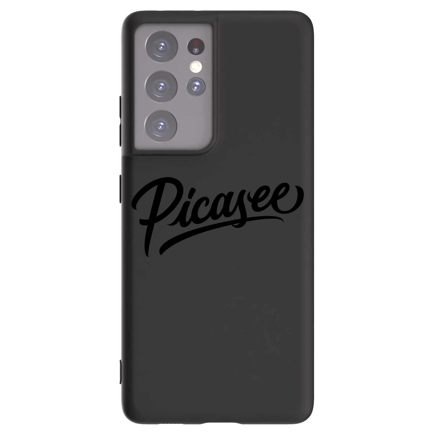 Picasee husă neagră din silicon pentru Samsung Galaxy S21 Ultra 5G G998B - Picasee - old logo - black
