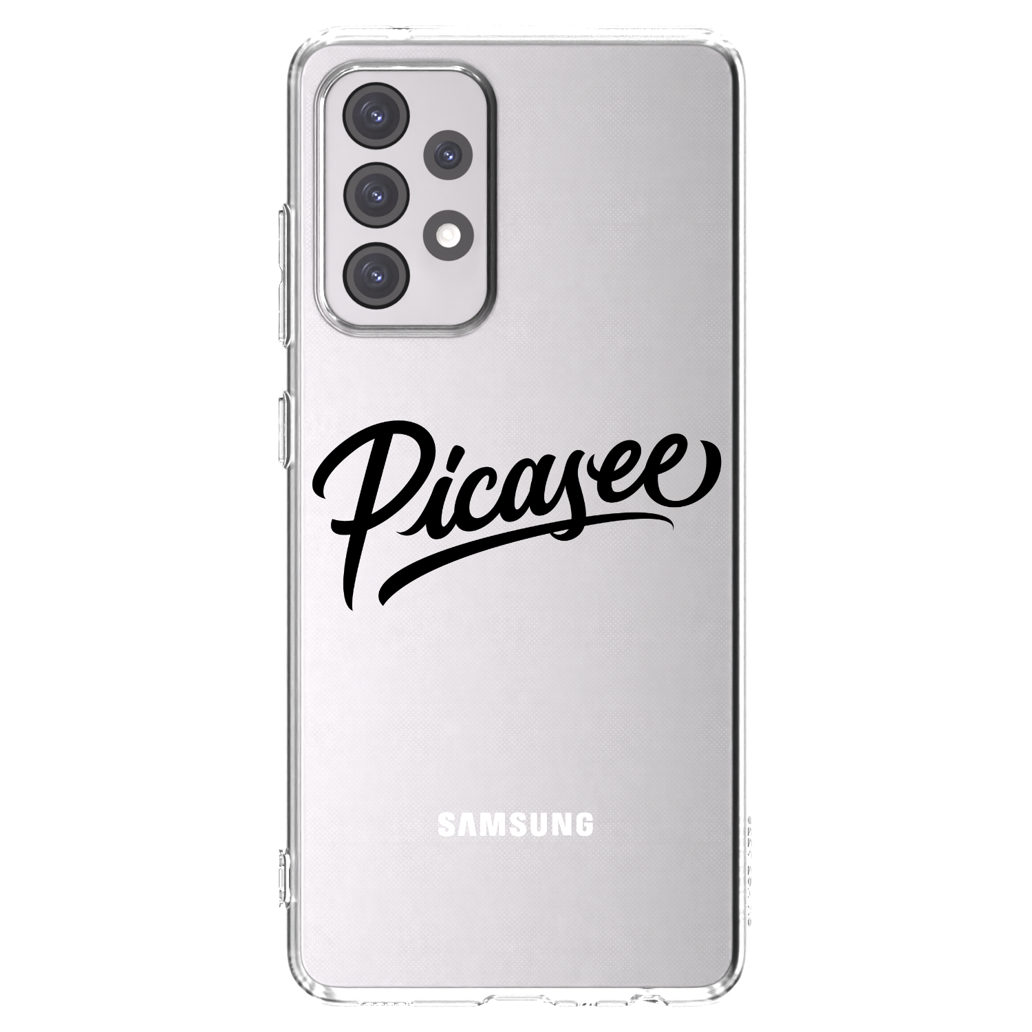 Picasee husă transparentă din silicon pentru Samsung Galaxy A52 5G A525F - Picasee - old logo - black