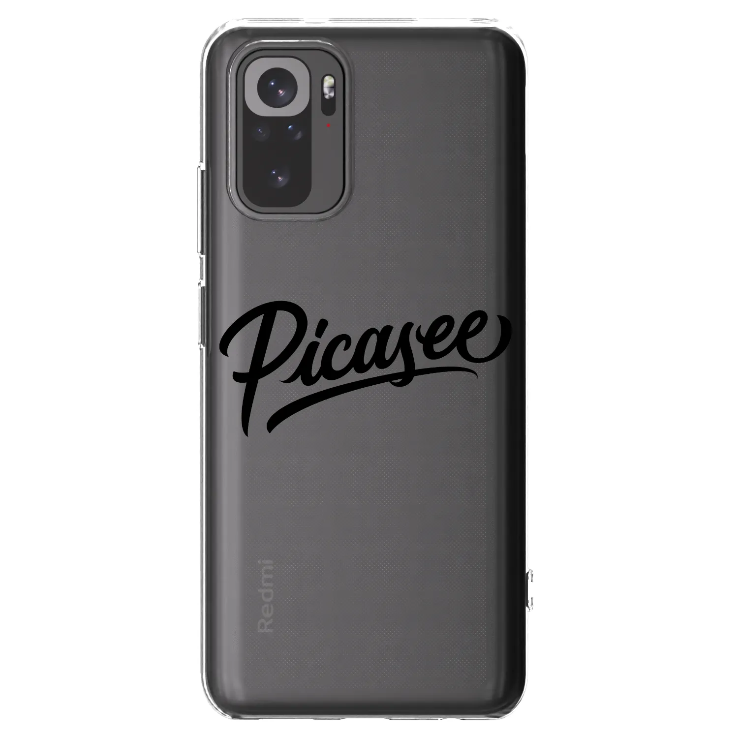 Picasee husă transparentă din silicon pentru Xiaomi Redmi Note 10S - Picasee - old logo - black