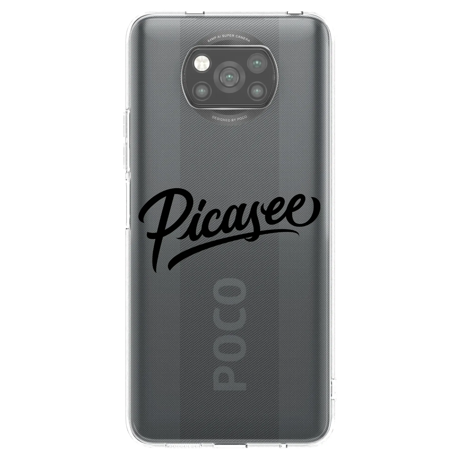 Picasee husă neagră din silicon pentru Xiaomi Poco X3 Pro - Picasee - old logo - black