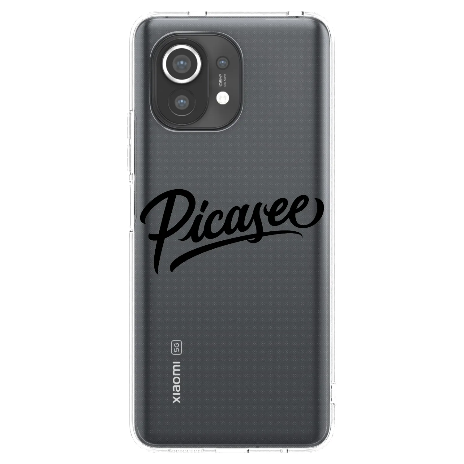 Picasee husă transparentă din silicon pentru Xiaomi Mi 11 - Picasee - old logo - black