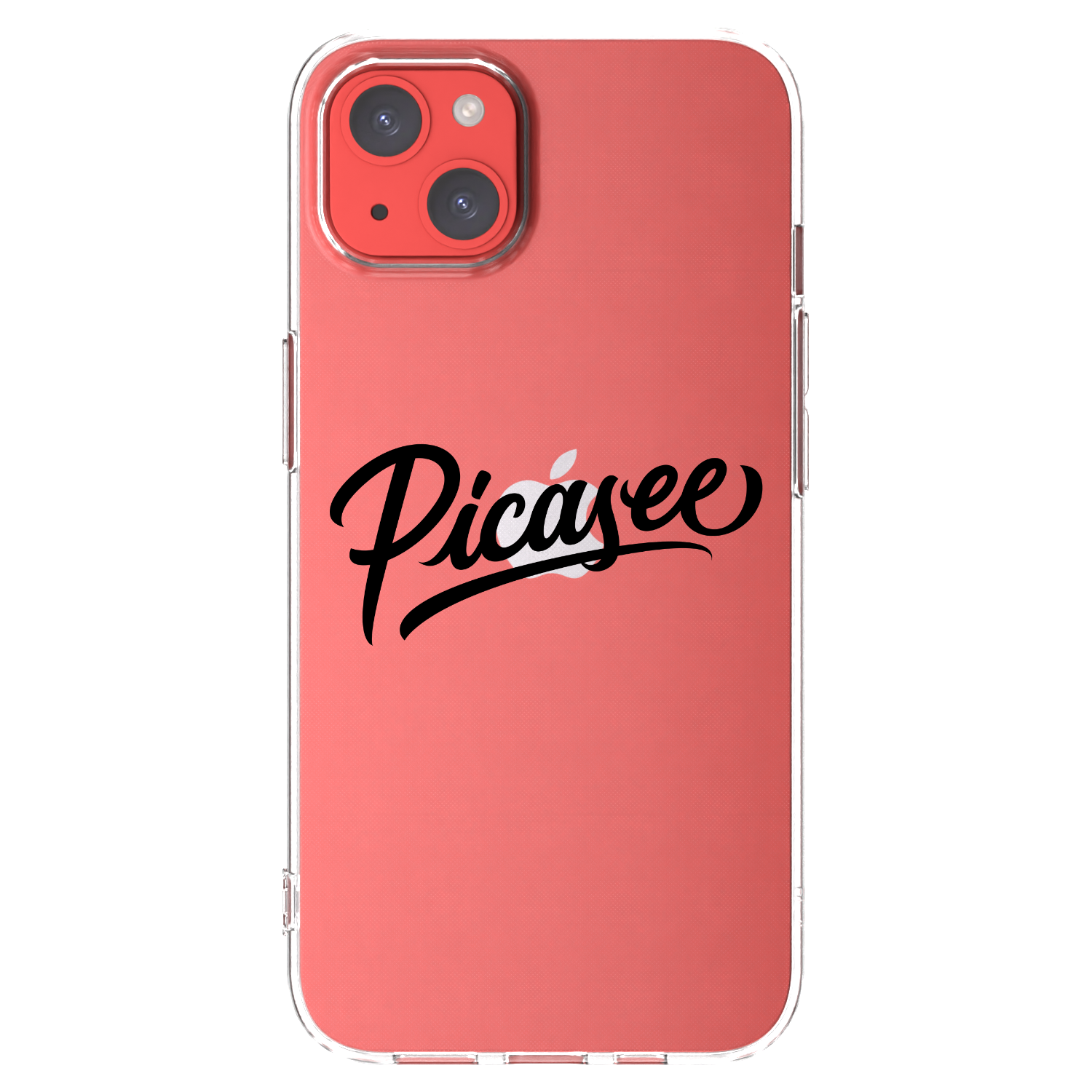 Picasee husă transparentă din silicon pentru Apple iPhone 13 - Picasee - old logo - black