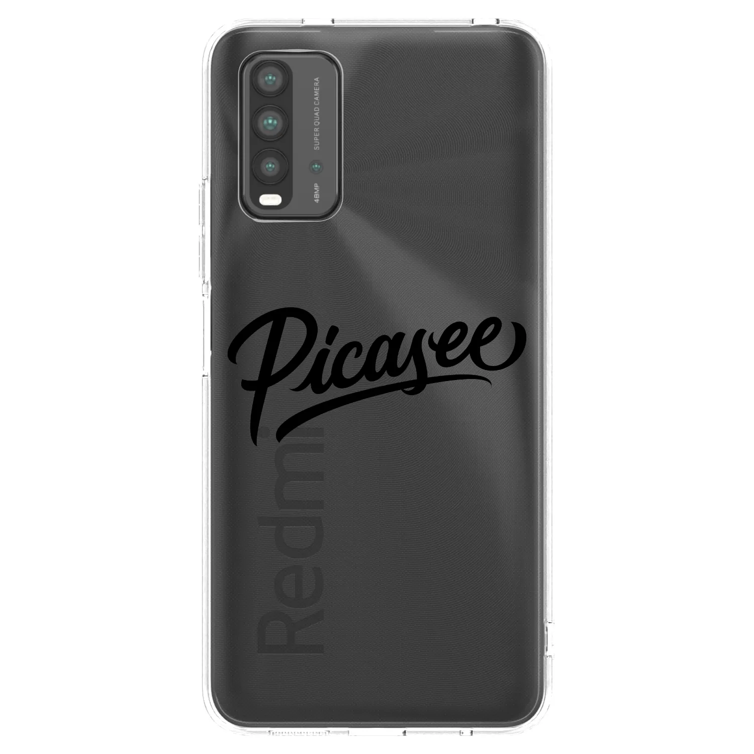 Picasee husă neagră din silicon pentru Xiaomi Redmi 9T - Picasee - old logo - black