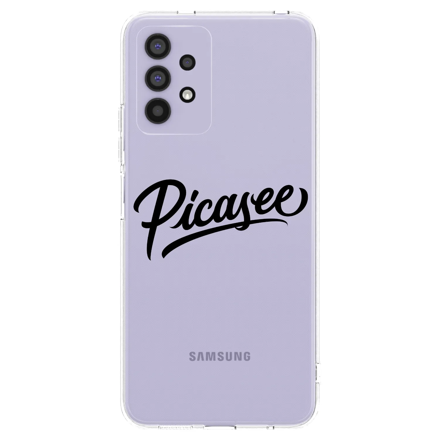 Picasee husă transparentă din silicon pentru Samsung Galaxy A32 4G SM-A325F - Picasee - old logo - black
