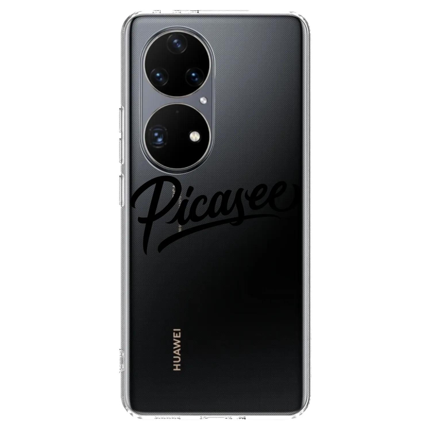 Picasee husă transparentă din silicon pentru Huawei P50 - Picasee - old logo - black