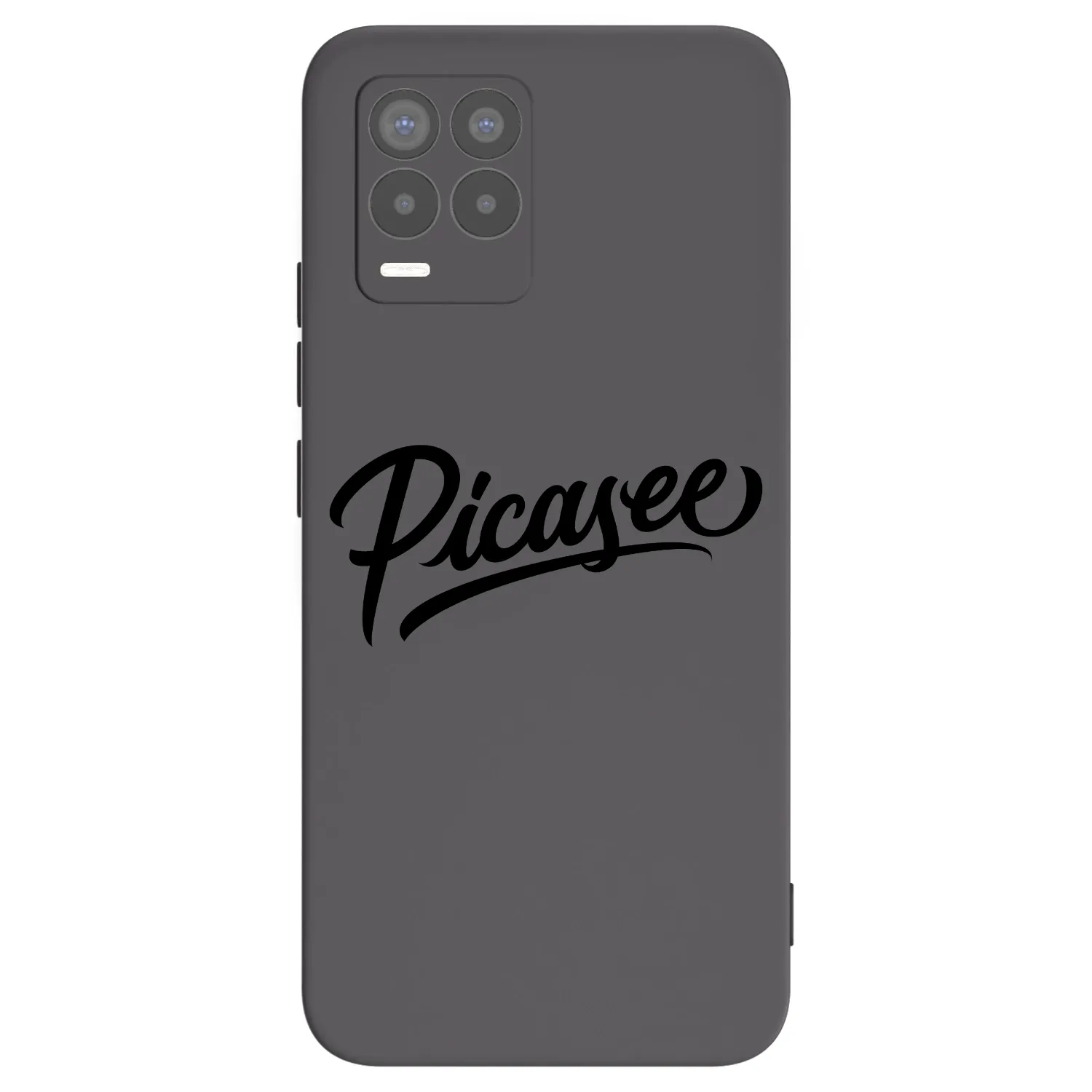 Picasee husă neagră din silicon pentru Realme 8 4G - Picasee - old logo - black