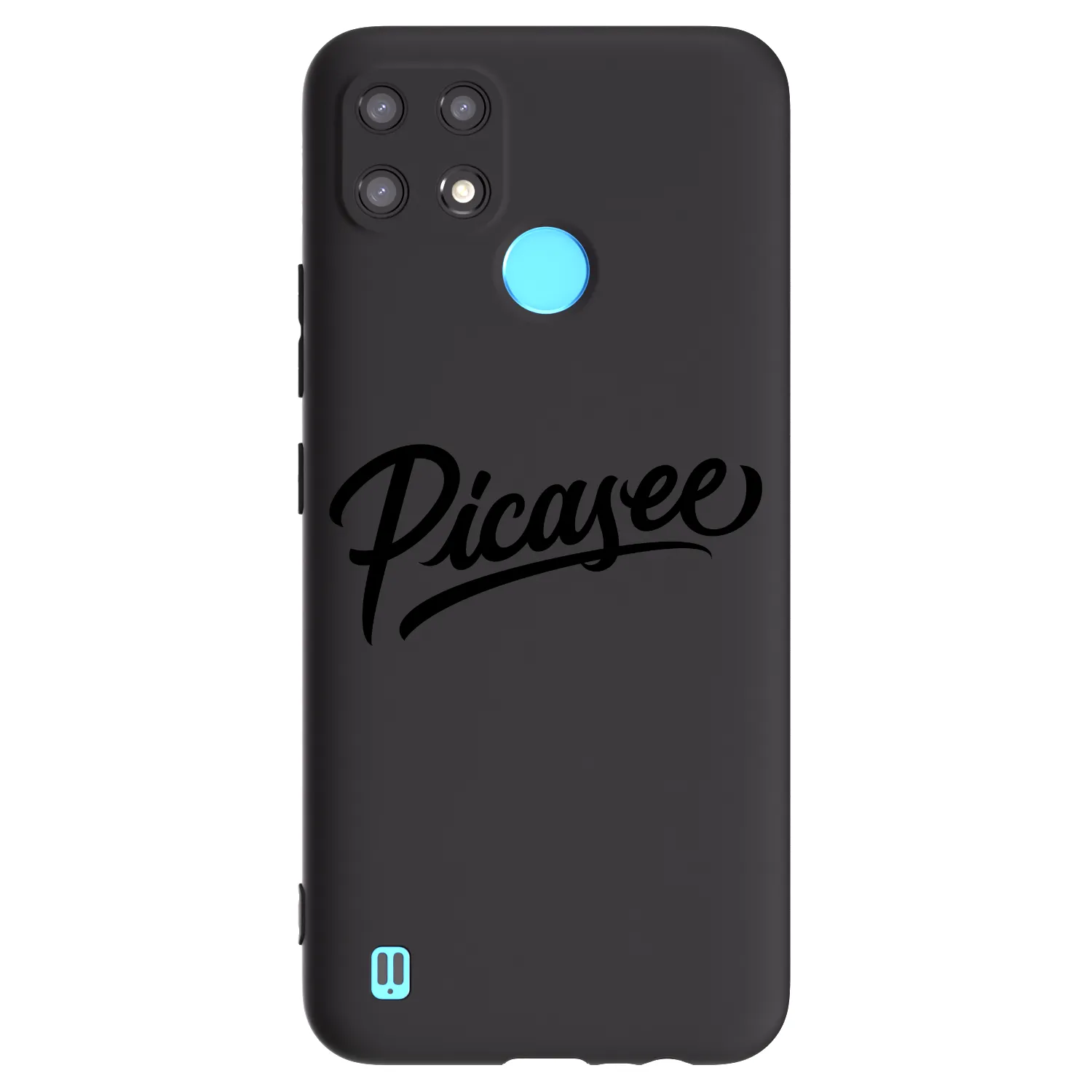 Picasee husă neagră din silicon pentru Realme C21 - Picasee - old logo - black
