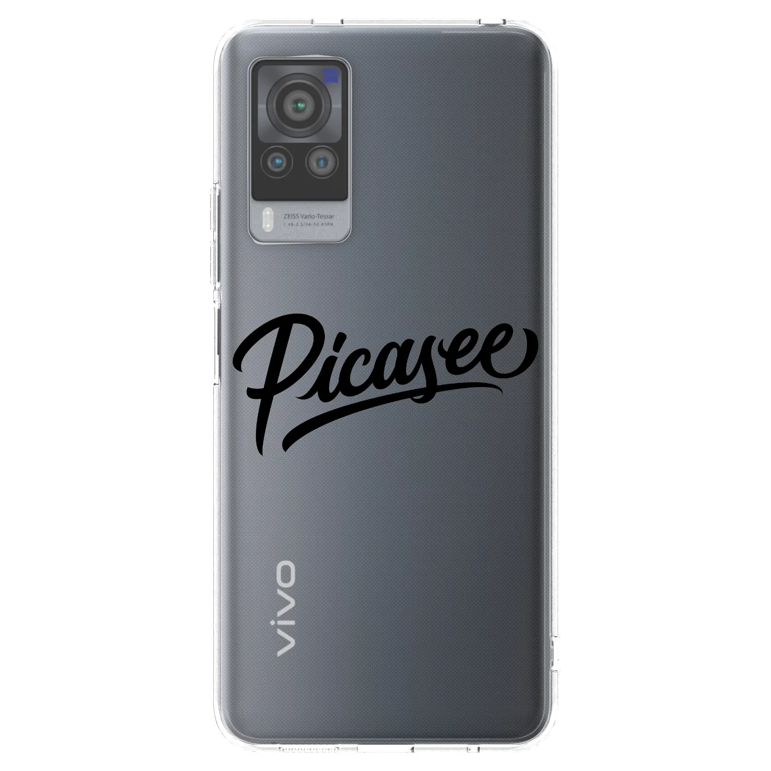 Picasee husă transparentă din silicon pentru Vivo X60 Pro 5G - Picasee - old logo - black