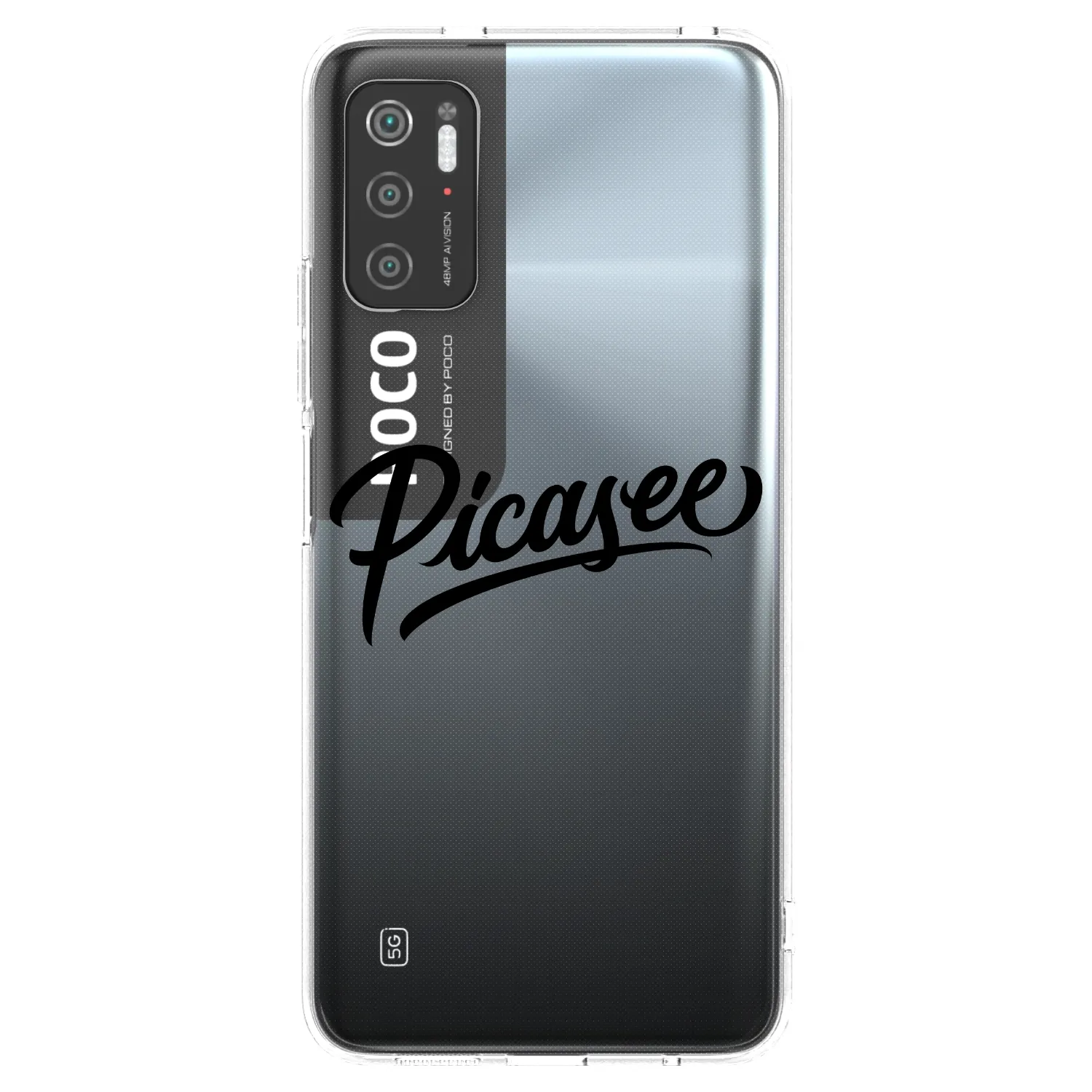 Picasee husă transparentă din silicon pentru Xiaomi Poco M3 Pro 5G - Picasee - old logo - black