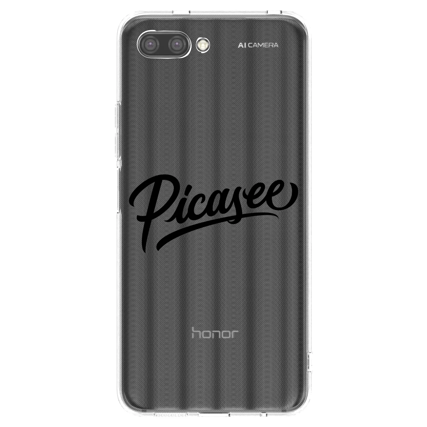 Picasee husă transparentă din silicon pentru Honor 10 - Picasee - old logo - black