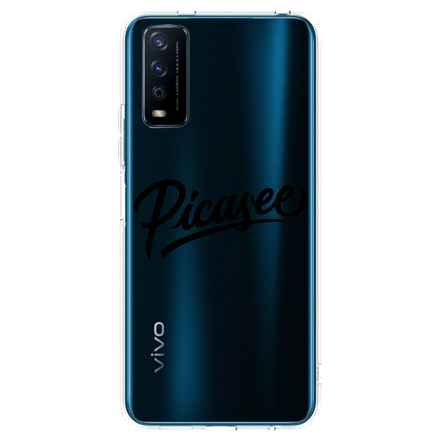 Picasee husă transparentă din silicon pentru Vivo Y11s - Picasee - old logo - black