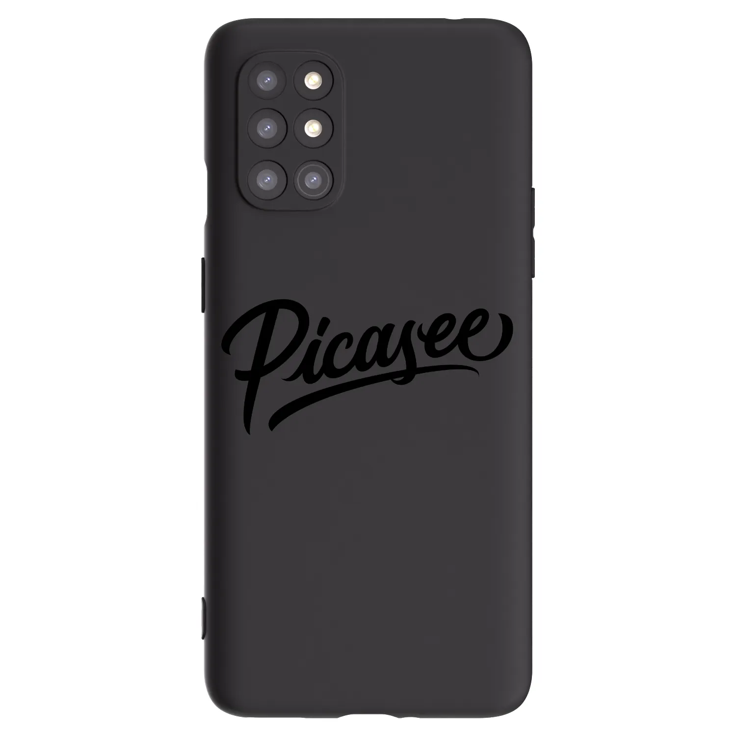 Picasee husă neagră din silicon pentru OnePlus 8T - Picasee - old logo - black