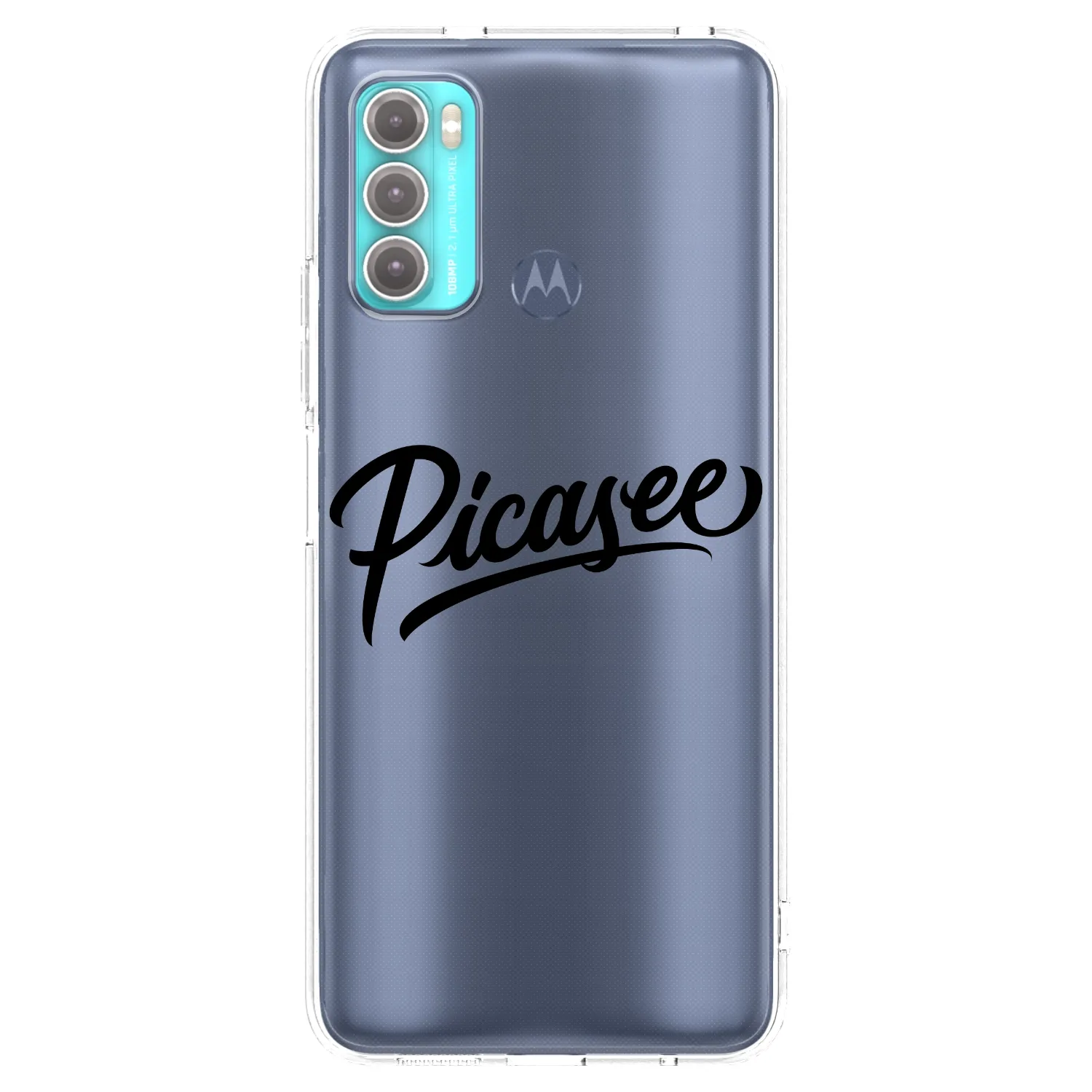 Picasee husă transparentă din silicon pentru Motorola Moto G60 - Picasee - old logo - black