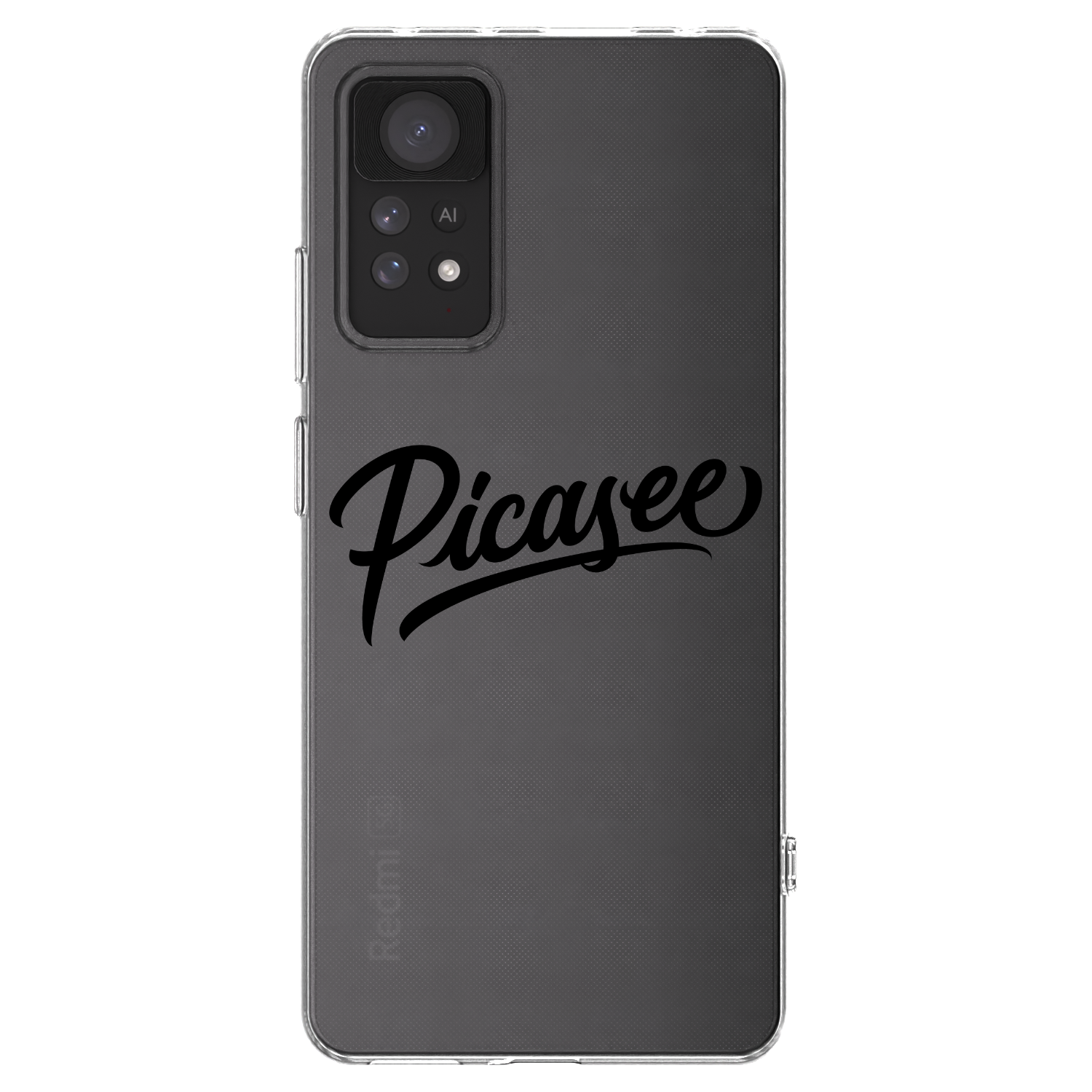 Picasee husă transparentă din silicon pentru Xiaomi Redmi Note 11 Pro 5G - Picasee - old logo - black