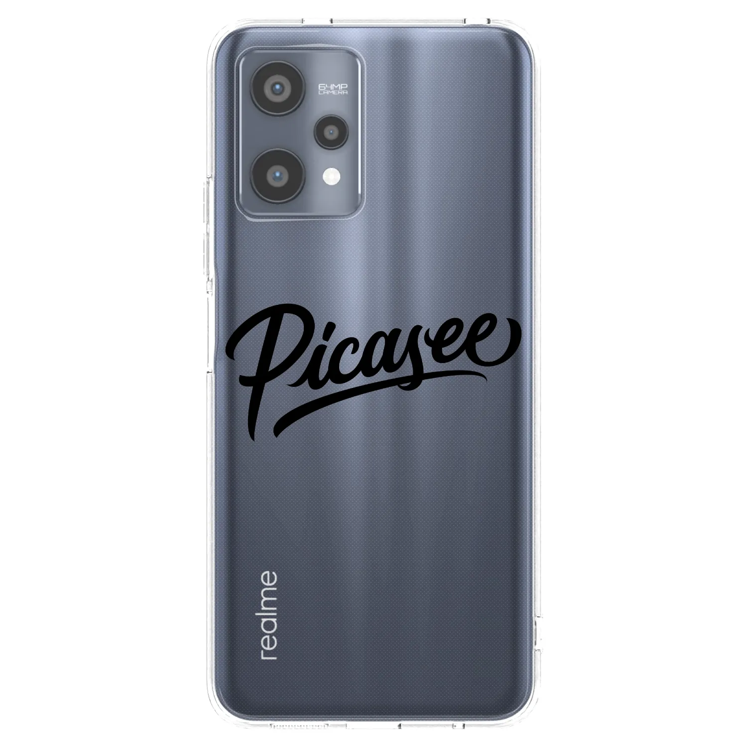 Picasee husă transparentă din silicon pentru Realme 9 Pro 5G - Picasee - old logo - black