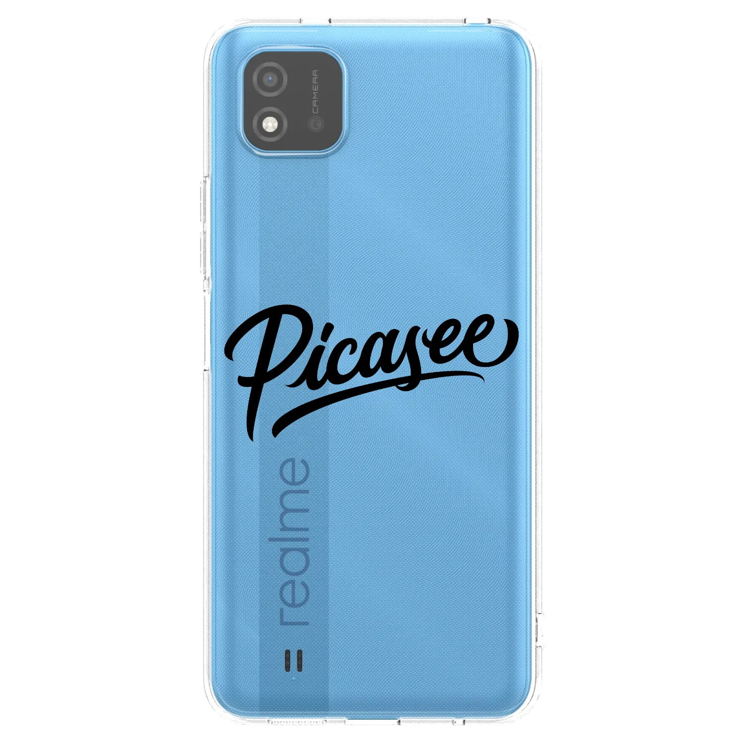 Picasee husă transparentă din silicon pentru Realme C11 (2021) - Picasee - old logo - black
