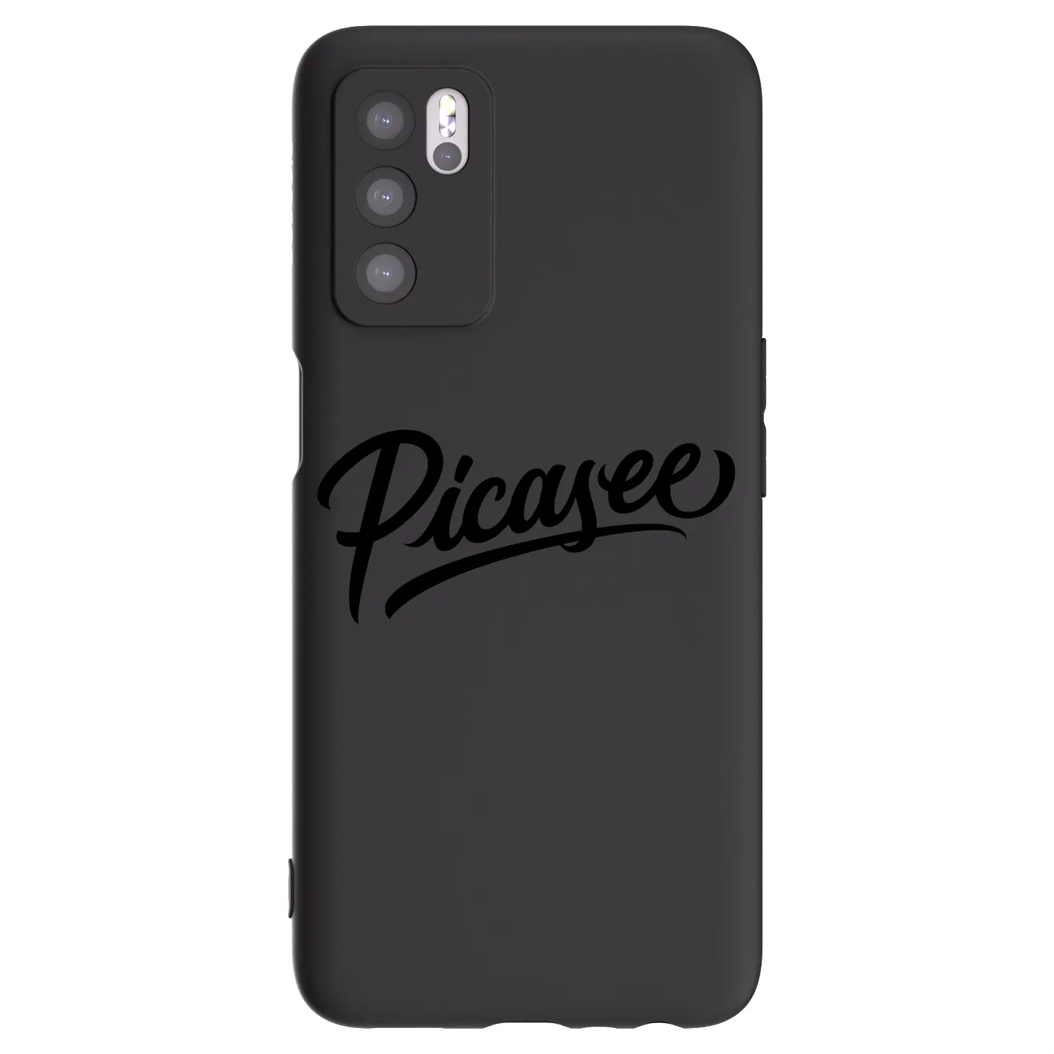 Picasee husă neagră din silicon pentru OPPO A16s - Picasee - old logo - black