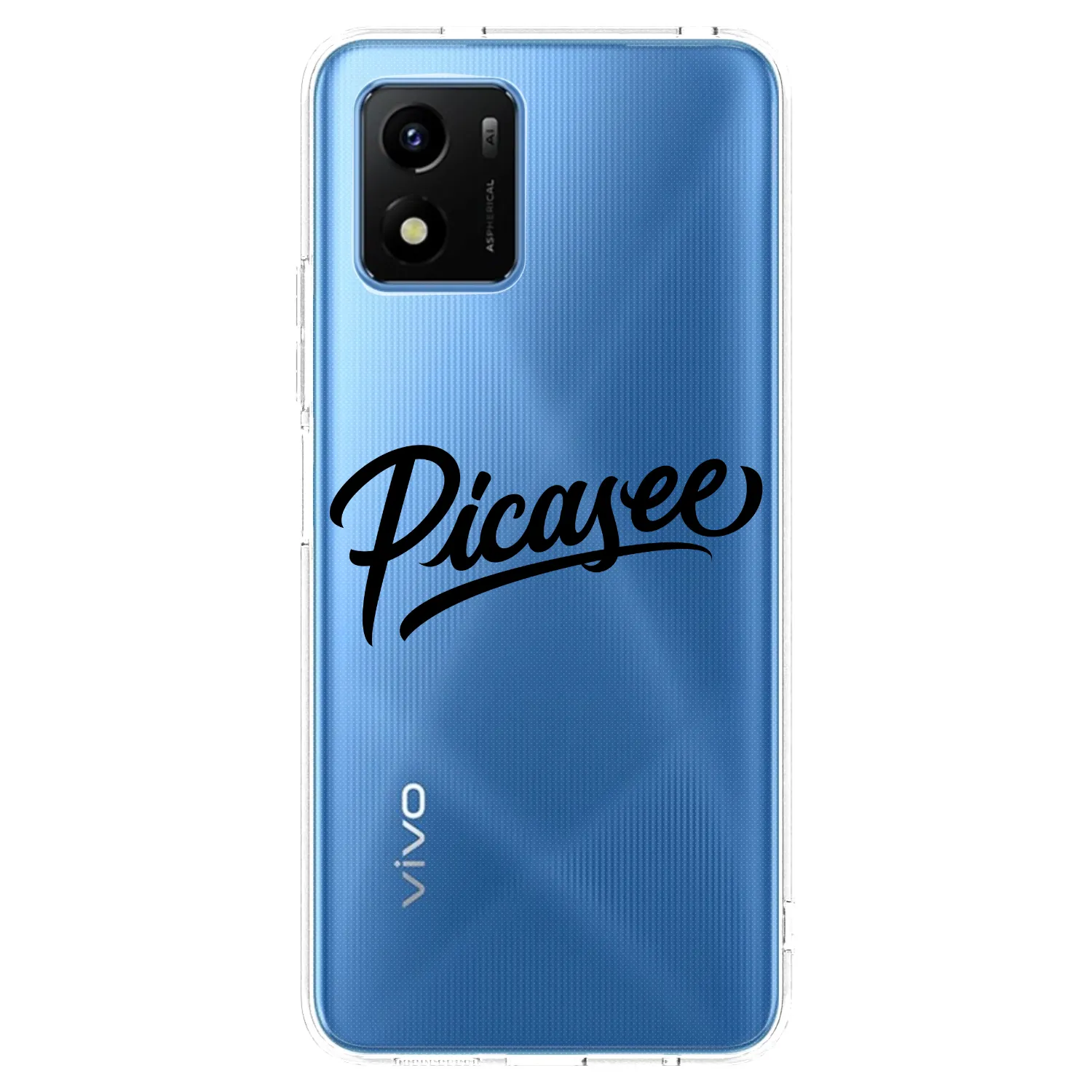 Picasee husă transparentă din silicon pentru Vivo Y01 - Picasee - old logo - black