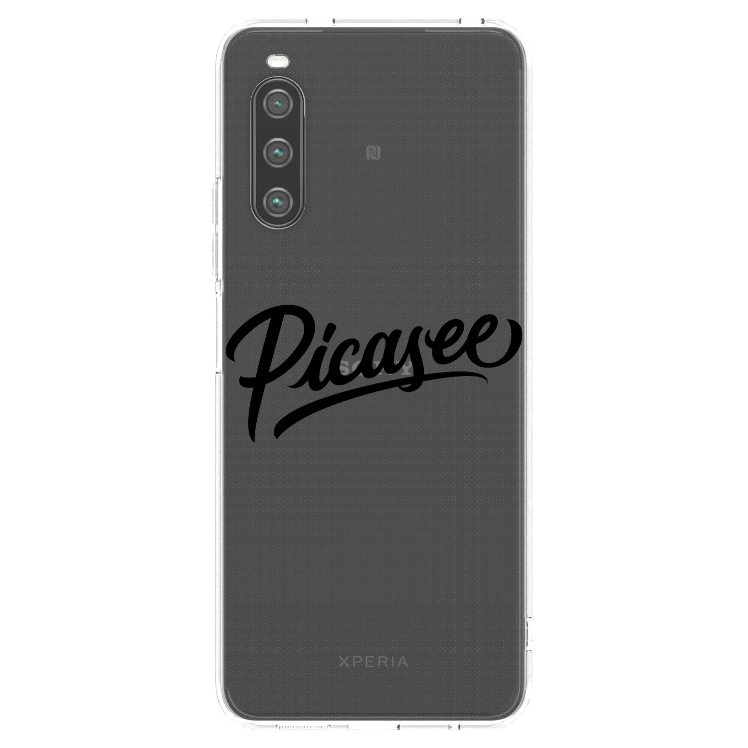 Picasee husă transparentă din silicon pentru Sony Xperia 10 IV 5G - Picasee - old logo - black