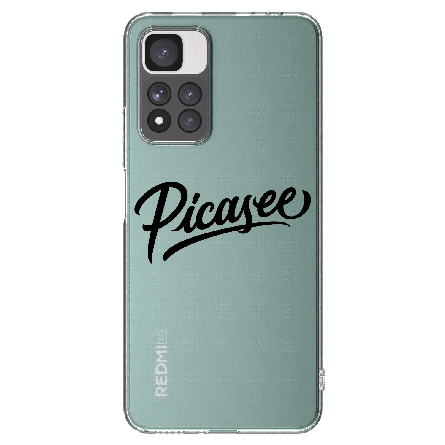 Picasee husă transparentă din silicon pentru Xiaomi Redmi Note 11 Pro+ 5G - Picasee - old logo - black