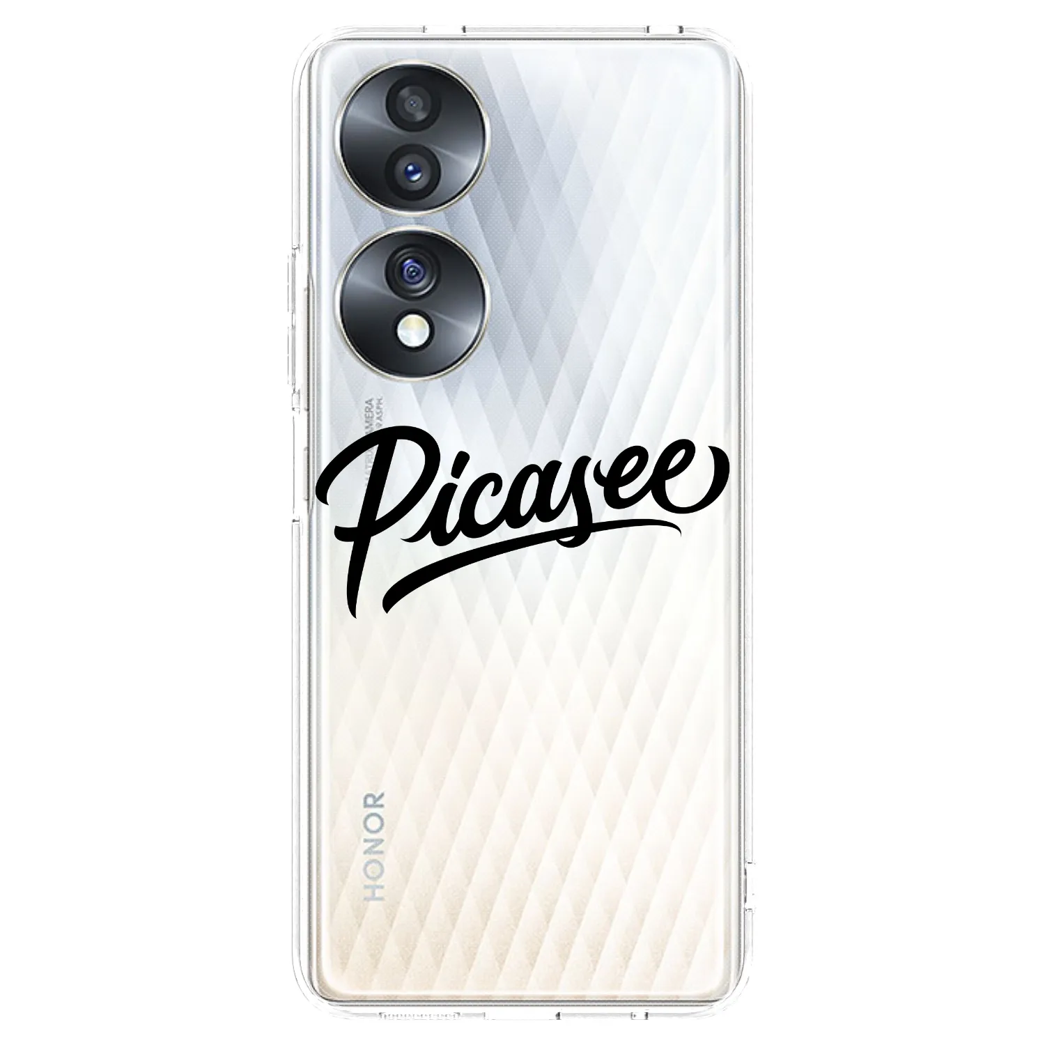 Picasee husă transparentă din silicon pentru Honor 70 - Picasee - old logo - black