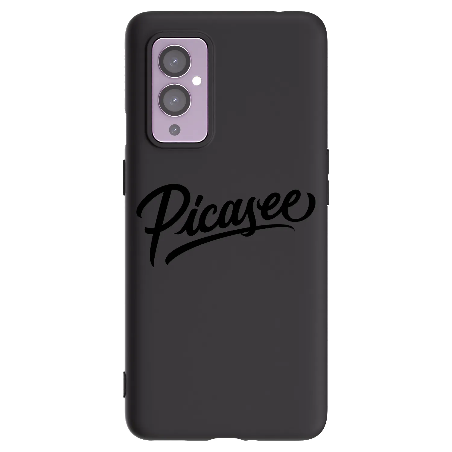 Picasee husă neagră din silicon pentru OnePlus 9 - Picasee - old logo - black