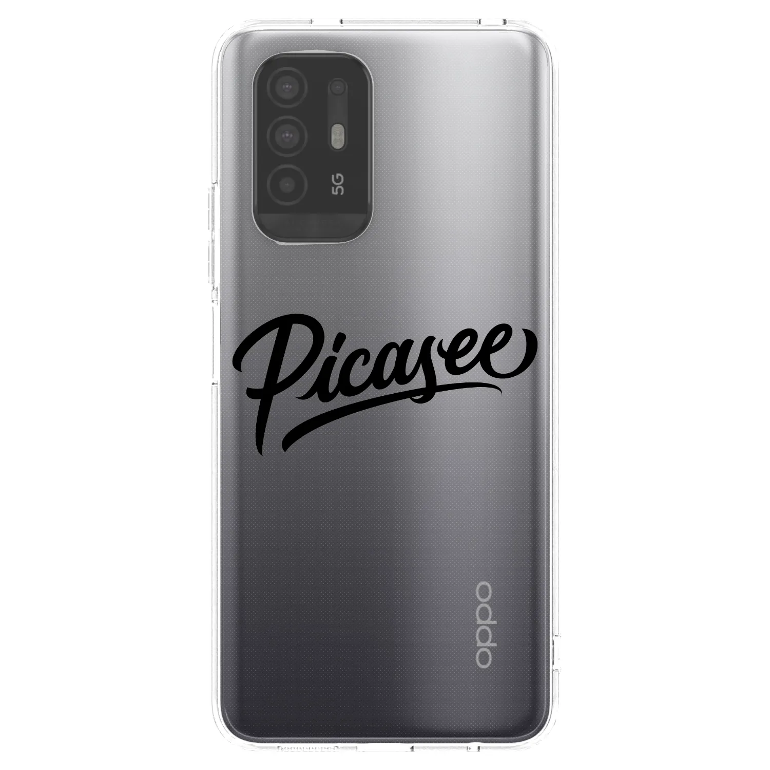 Picasee husă transparentă din silicon pentru OPPO A94 5G - Picasee - old logo - black