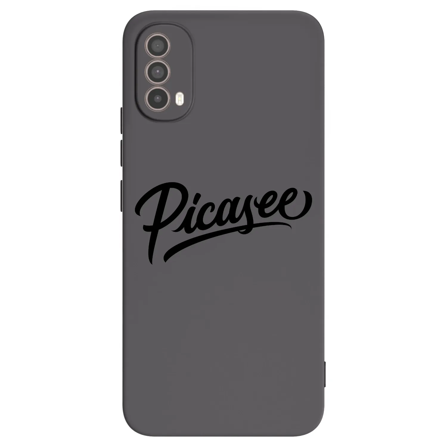 Picasee husă neagră din silicon pentru Motorola Moto E40 - Picasee - old logo - black
