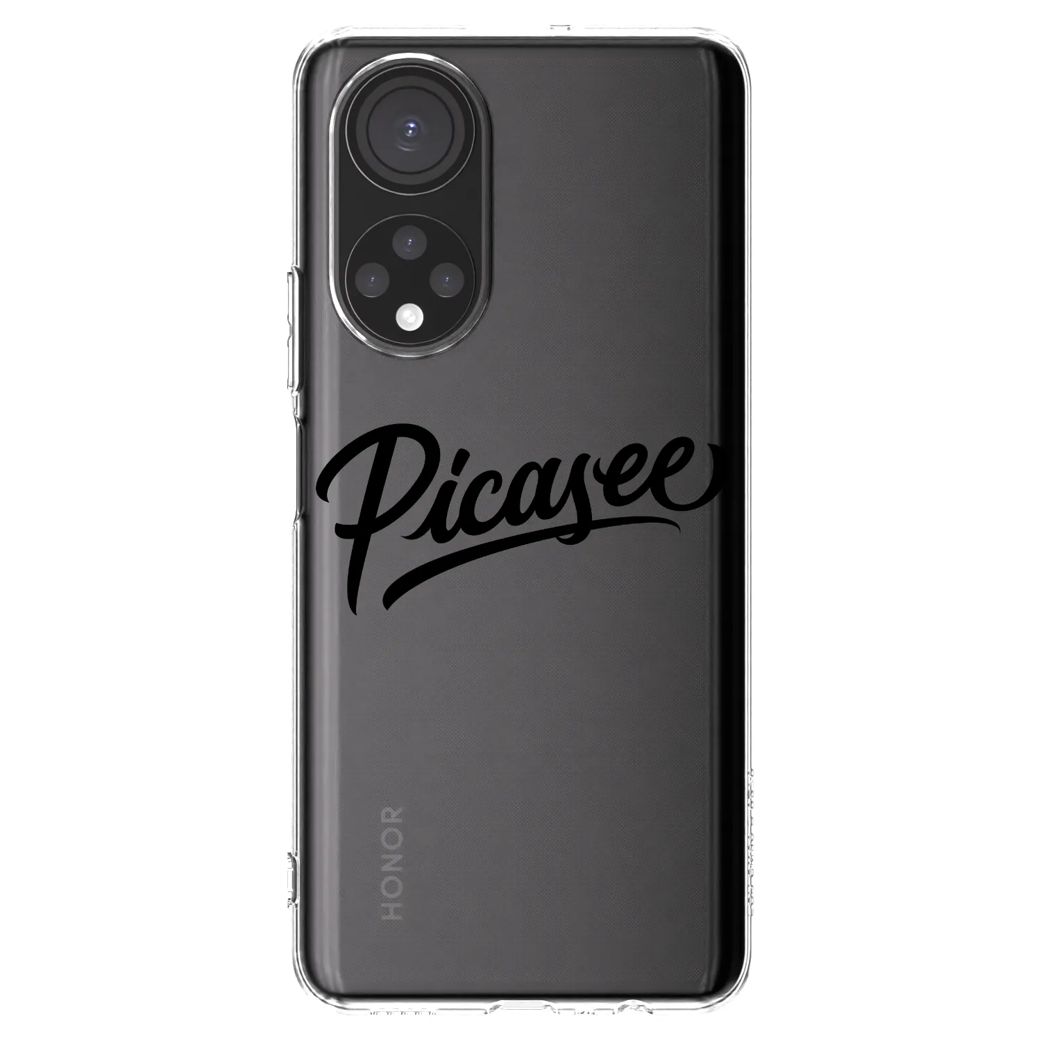 Picasee husă transparentă din silicon pentru Honor X7 - Picasee - old logo - black