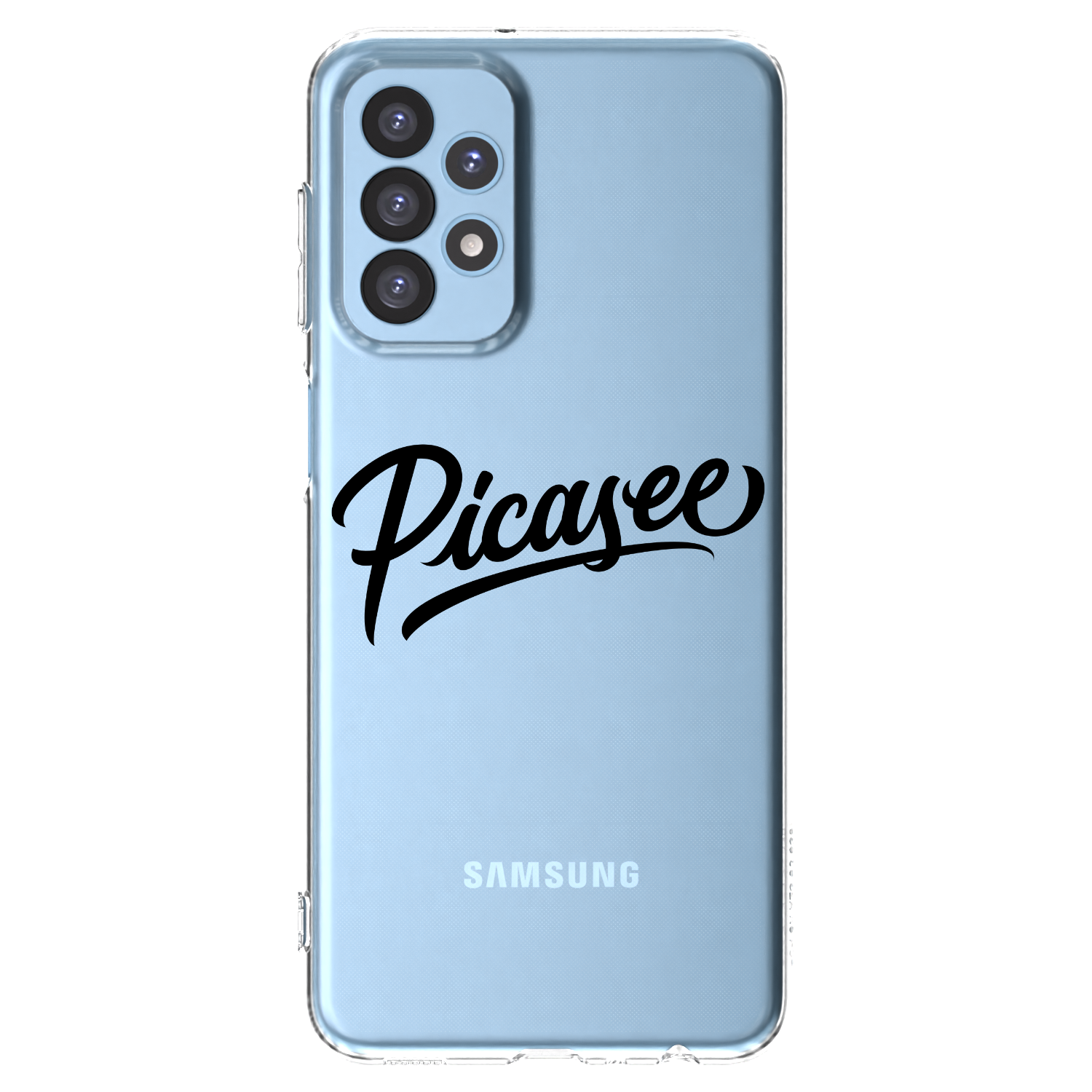 Picasee husă transparentă din silicon pentru Samsung Galaxy A23 A235F 4G - Picasee - old logo - black