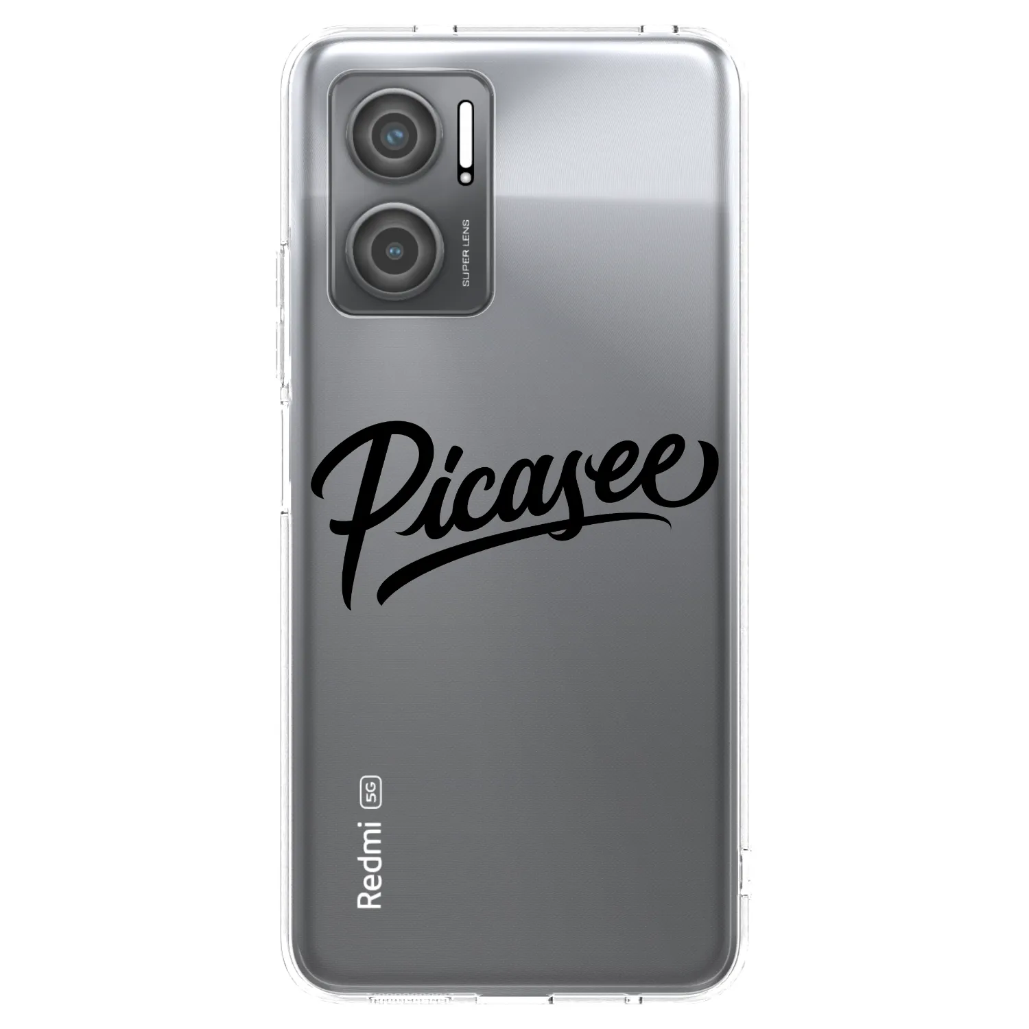 Picasee husă transparentă din silicon pentru Xiaomi Redmi 10 5G - Picasee - old logo - black