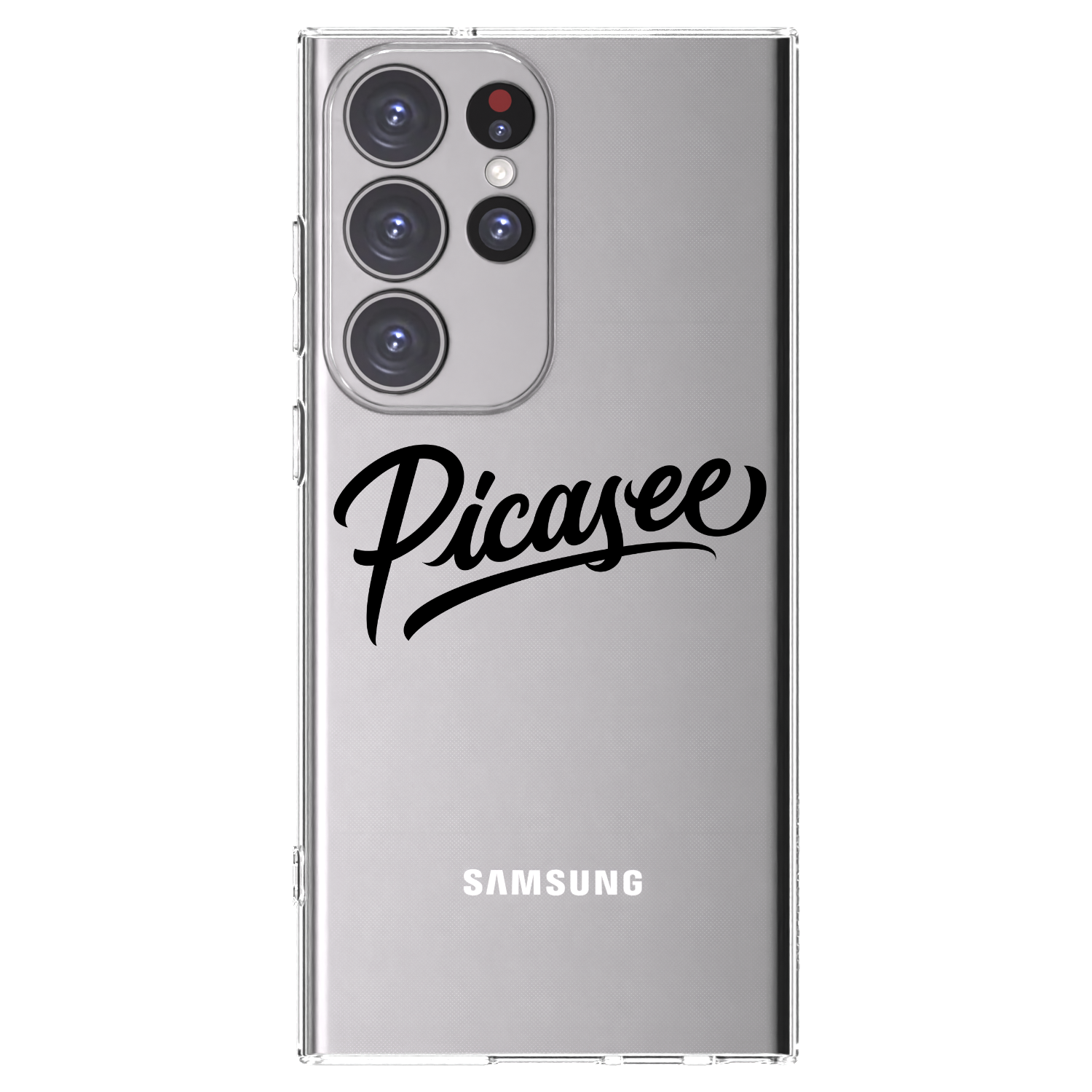 Picasee husă transparentă din silicon pentru Samsung Galaxy S23 Ultra 5G - Picasee - old logo - black